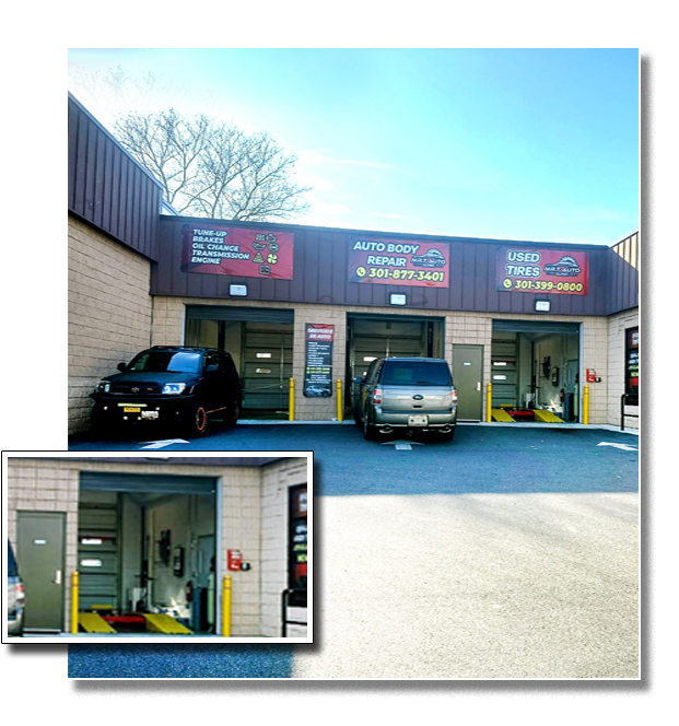 MRT Auto Clinic shop front exterior in Clinton, Maryland